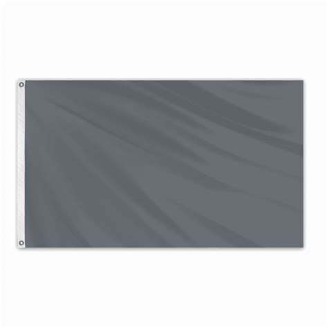 Solid Color Outdoor Nylon Flag - Charcoal - FlagCo.com