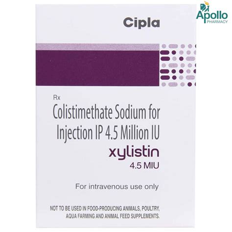 XYLISTIN 4.5MIU INJECTION | Uses, Side Effects, Price | Apollo Pharmacy