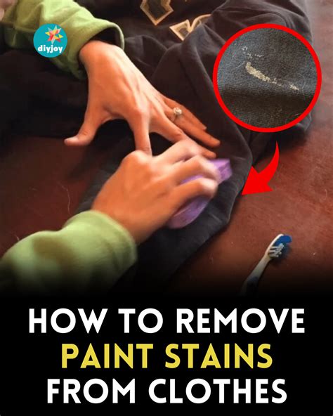 How to Remove Paint Stains From Clothes - DIY Joy