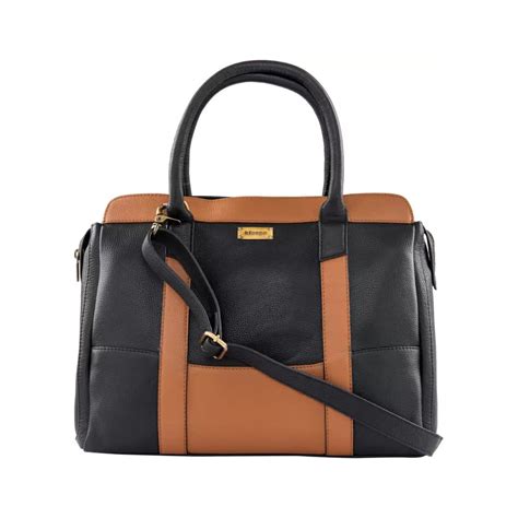 Klasse Formal Black Leather Messenger Laptop Sling Bag For Women ...