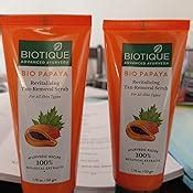 Buy Biotique Bio Papaya Revitalizing Tan Removal Scrub, 50 g Online at ...
