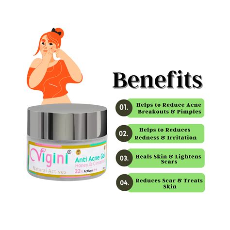 Vigini 22% Natural Actives Anti-Acne Gel 50g - Cureka - Online Health ...