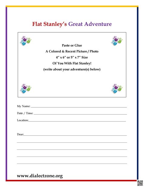 Flat Stanley Letter Template | Sample Design Layout Templates