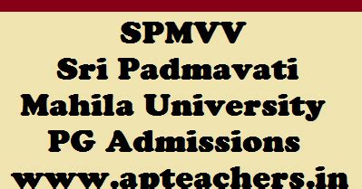 SPMVV Sri Padmavati Mahila Visvavidyalayam PG Courses Admission ...