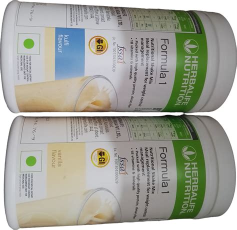 ayusante Herbal life Formula 1 Shake Kulfi + Venilla Kulfi + Venilla ...