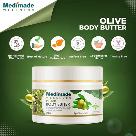 Buy MEDIMADE OLIVE BODY BUTTER - 200 ML Online & Get Upto 60% OFF at ...
