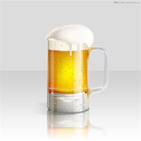 PS绘制冰爽的啤酒和啤酒杯教程_设计教程_PS家园网
