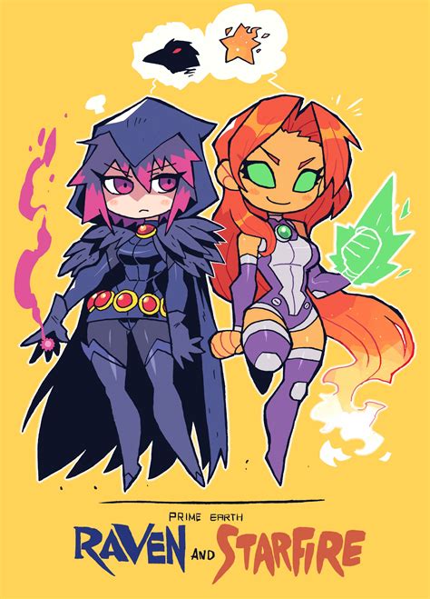 How To Draw Raven And Starfire