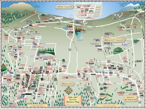 Map Of Downtown Prescott