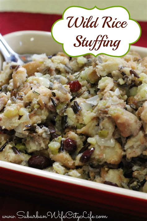 Wild Rice Stuffing - Suburban Wife, City Life