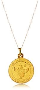 KESAR ZEMS Gold Plated Brass Shani Pendant for Unisex In Round shape ...