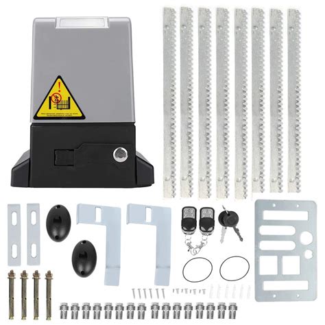 Buy 220V 50Hz Automatic Sliding Gate Opener Kit, Remote Control Sliding ...