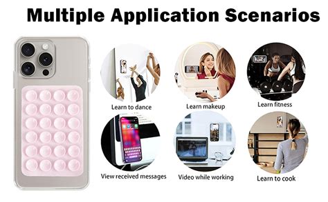 6 PCS Suction Phone Case, Phone Suction Sticker, Silicone Suction Phone ...