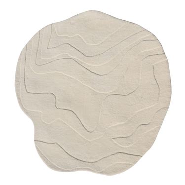 Terrain Round Off White Handmade Rug I The Rugs Story