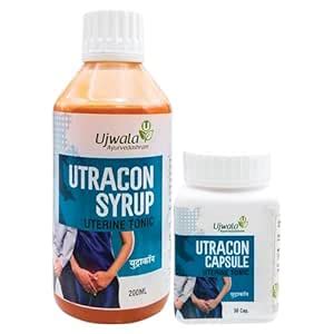 Buy Ujwala Ayurvedashram Utracon Capsule&Utracon Syrup Combination Kit ...