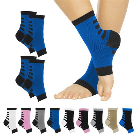TruCompress Plantar Fasciitis Socks (2 Pairs) 20-30mmHg - Men, Women ...