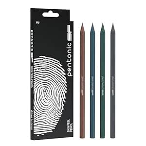 Pentonic SF Wooden Pencil | 4 Pastel Shades Body | Bold Writing & Easy ...