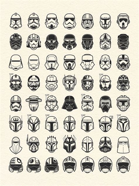 Star Wars Iconic Helmets - Studio Herbie | Star wars tattoo, Star wars ...