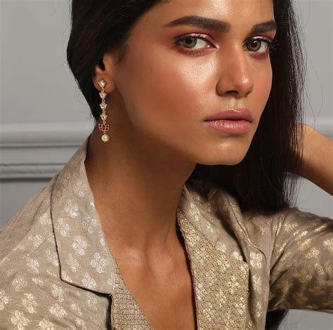 Buy Mrinala Gold Plated Silver Drop Earrings | Paksha - Paksha India