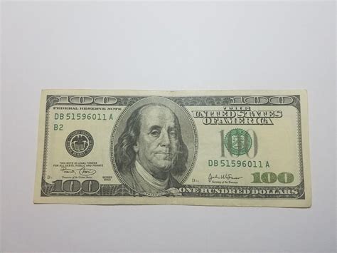 2003 $100 100 HUNDRED DOLLAR BILL, FEDERAL RESERVE NOTE, SERIAL ...