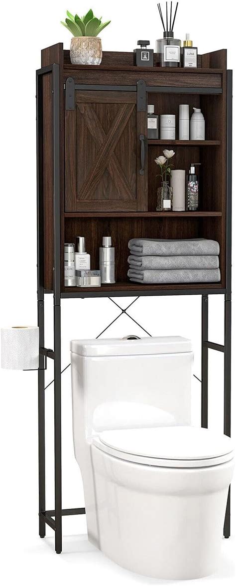 Over The Toilet Storage Cabinet, Freestanding Bathroom Space Saver with ...