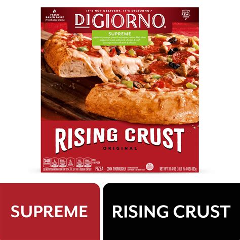 DiGiorno Supreme Frozen Pizza on a Rising Crust 31.4 oz. - Walmart ...
