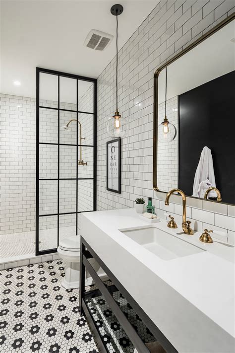 Bathroom Tile Ideas Black And White