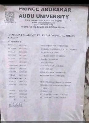 KSU releases academic calendar for diploma students, 2022/2023 - Myschool