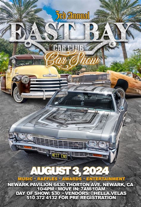 3rd annual EASTBAY car club car show , Newark Pavilion, 3 August 2024 ...