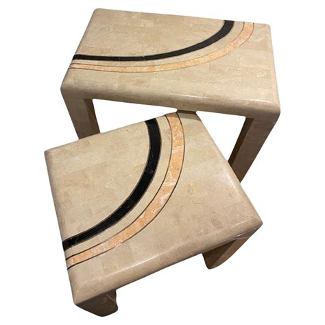 Vintage Nest of Marble Tables By Robert Marcius for Casa Bique, 1980s For Sale at 1stDibs