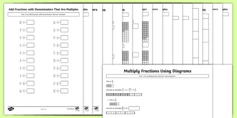 Fractions Worksheets Year 5 - Learning From Home