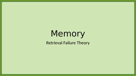 Image result for Fun Revision Task for Retrieval Failure
