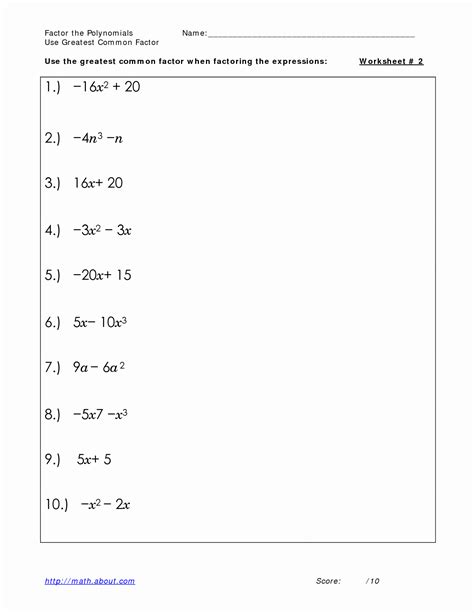 Image result for Factor Algebra Problems with Answers