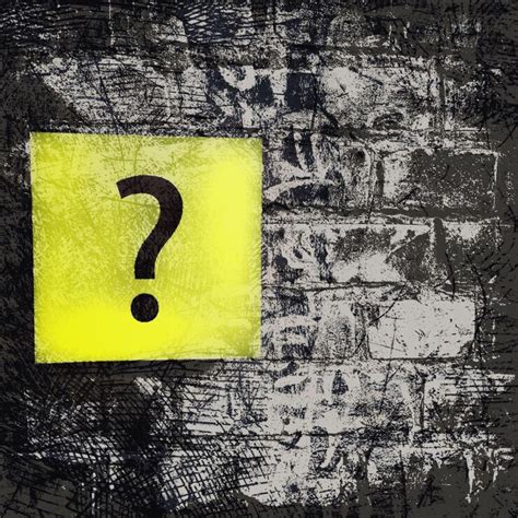Question mark sign on wall | Premium Photo