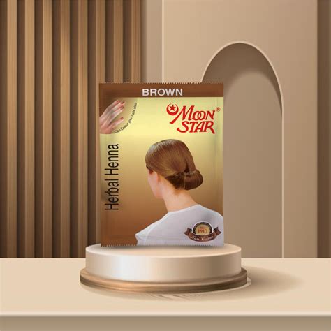 Herbal Henna Brown Hair Color ( 2 BOX= 12 Sachets ) – Moonstar Essentials
