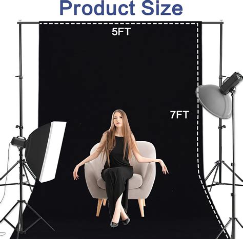 GFCC 5x7FT Black Backdrop Background - for India | Ubuy