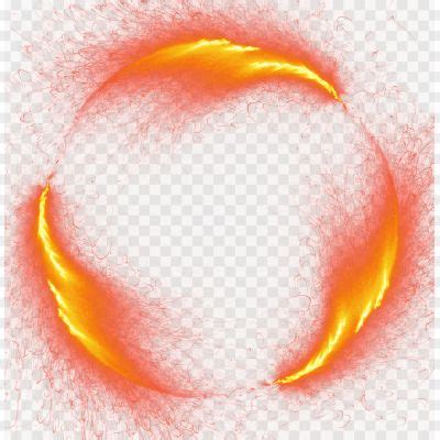Burst Fire Flame Circle PNG - Pngsource