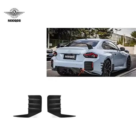 For M2 G87 Rear Bumper Attachments MP Style Dry Carbon Fiber Rear ...