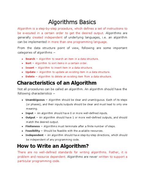 Image result for Basics of Algorithms