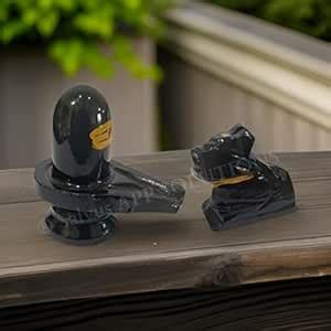 Buy Salvus APP SOLUTIONS Marble Shivling/Shiva Pindi with Nandi Statue ...