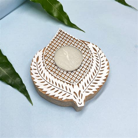 Buy Lotus Design Handcrafted Wooden Tea Light Candle Holder | DMH ...