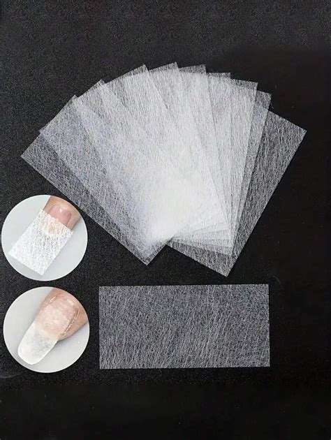 10 Pieces Of Nail Fiber Extensions, Fake Nail Fiberglass Filaments ...