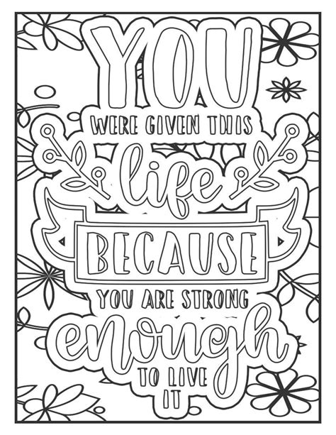 20 - Motivational Coloring Pages - Etsy