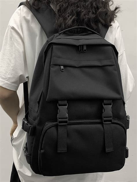 Plain Black Backpack at Bryan Riggs blog