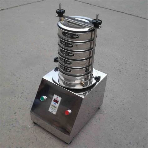 Sieve set with sieve shaker for sieve analysis or particle size ...