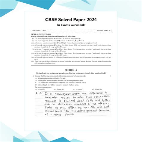 Image result for Sample Paper for Class 10 Science