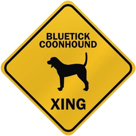 ONLY " BLUETICK COONHOUND XING " CROSSING SIGN DOG : Amazon.in: Office ...