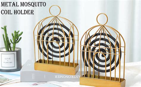 MeeTo Portable Metal Mosquito Coil Holder Incense Holder Retro Incense ...