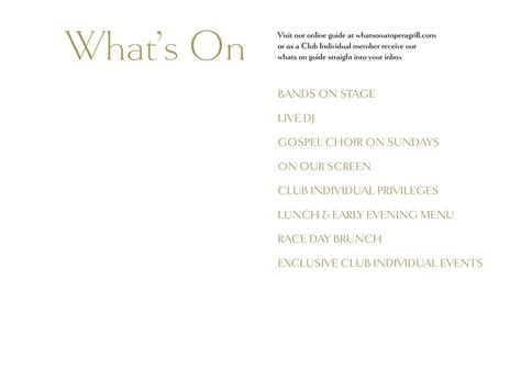 Image result for Opera Chester Menu