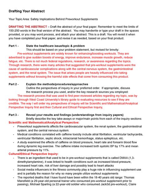 Image result for Example of Assignment Abstract